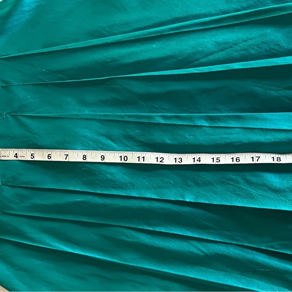 Calypso Christian Celle Silk Teal Pleated Mini Skirt Size XS EUC. - Picture 8 of 13